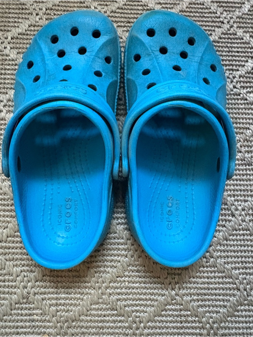 Blue Crocs Classic Clogs Size C12 | Lightweight Slip On Shoes